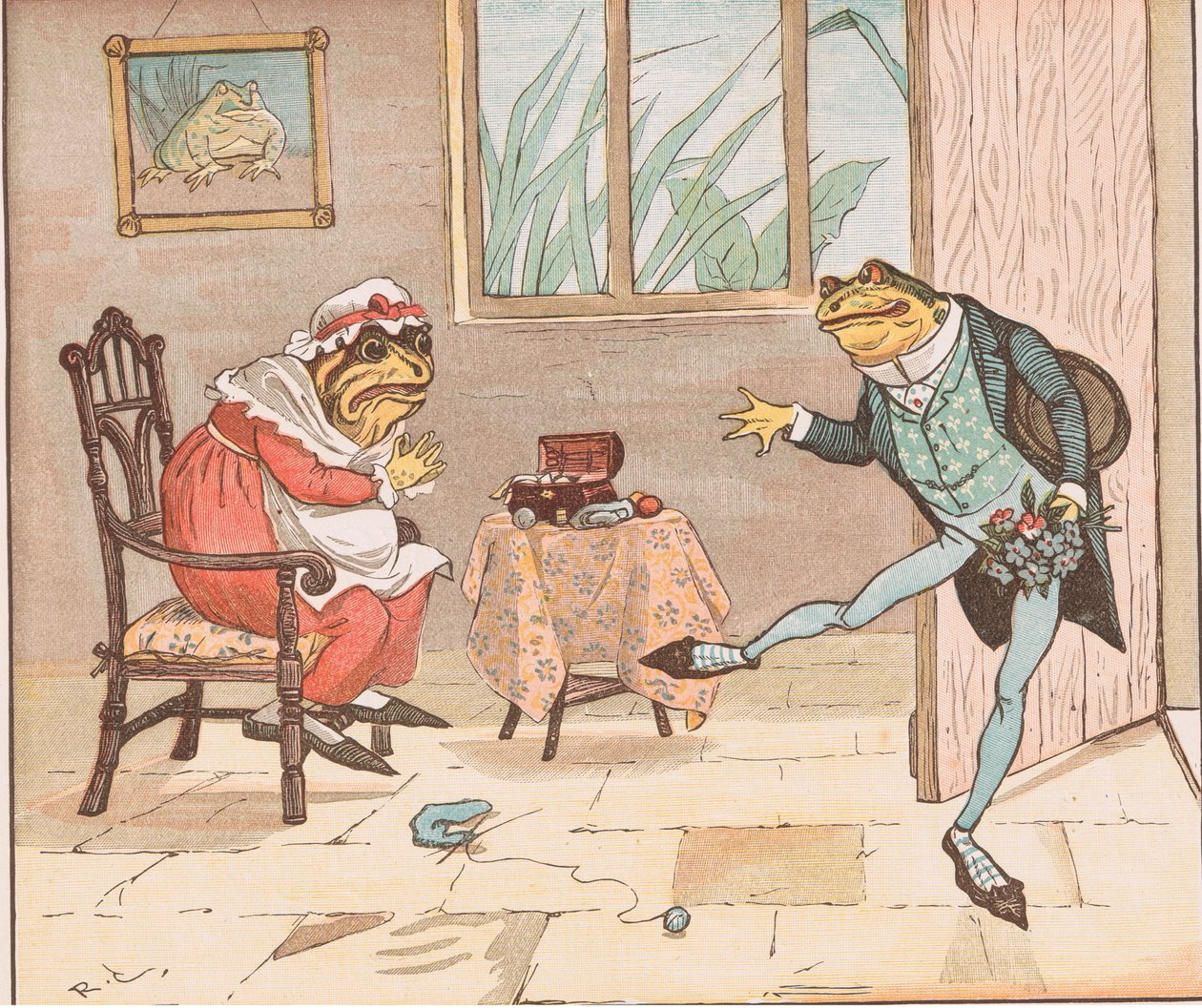 En groda han skulle fria till av Randolph Caldecott