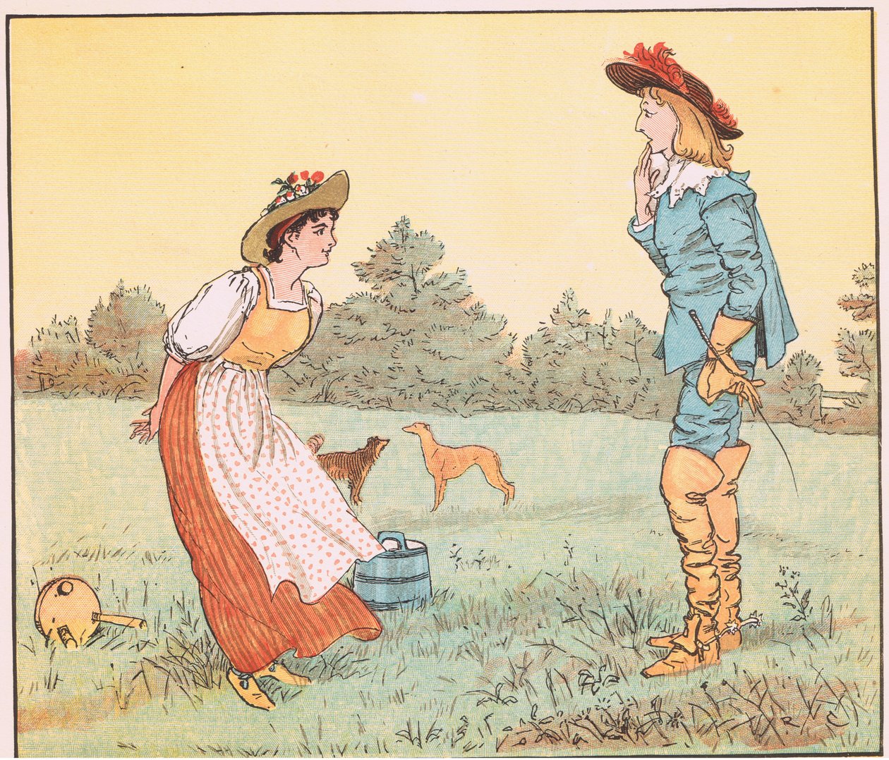 Då kan jag inte gifta mig med dig, min vackra piga! av Randolph Caldecott