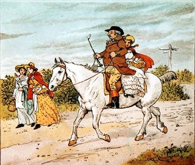 En bonde gick på trav på sitt grå sto av Randolph Caldecott