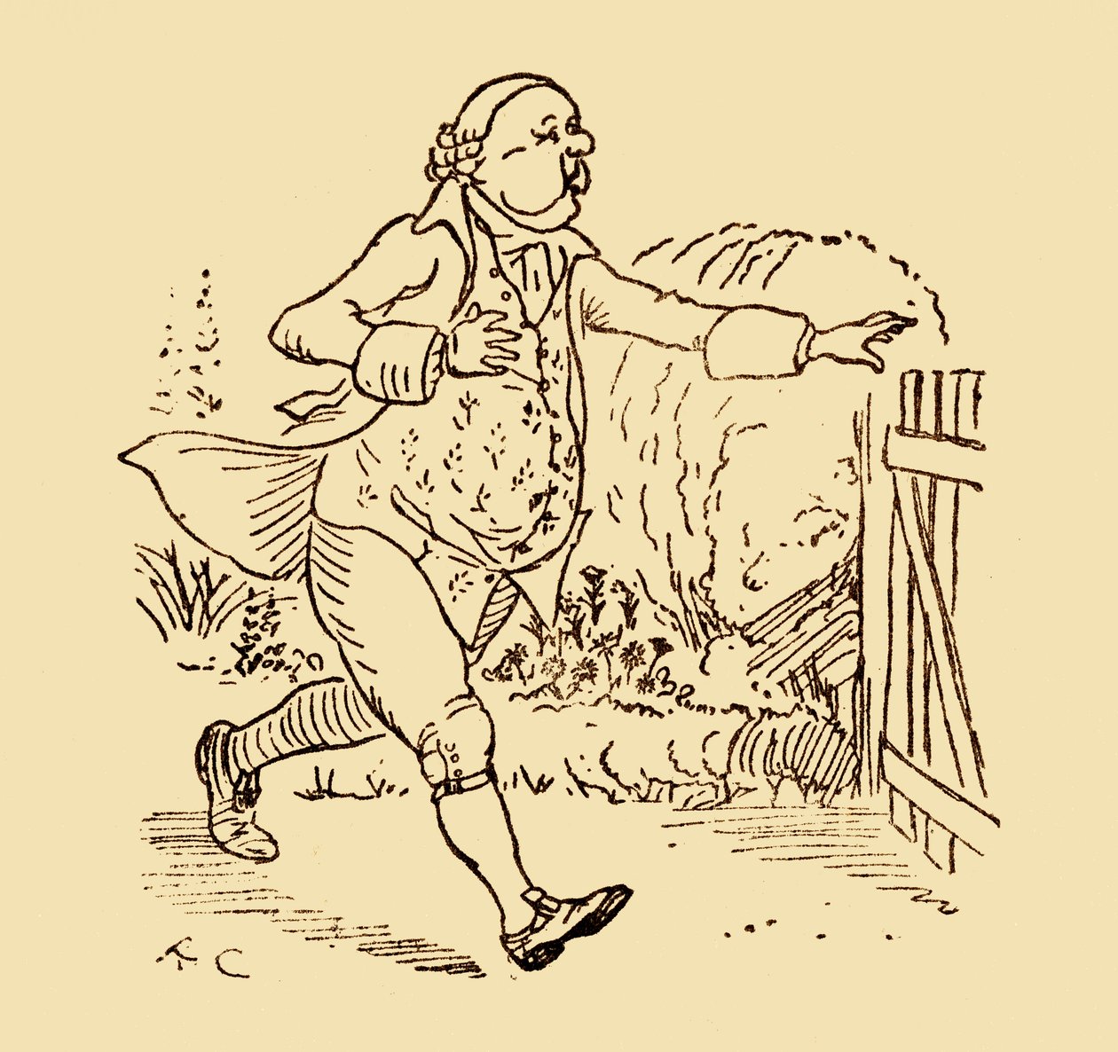 John Gilpins vän, 1878, c1918. av Randolph Caldecott