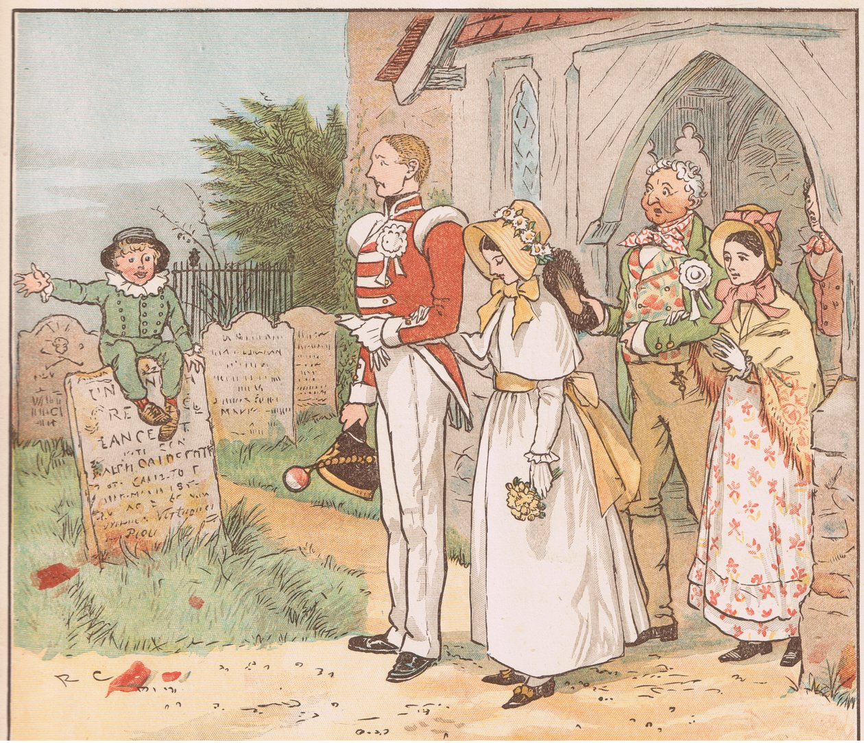 åh! Förakta aldrig soldatkillen - även om hans ställning bara är låg av Randolph Caldecott