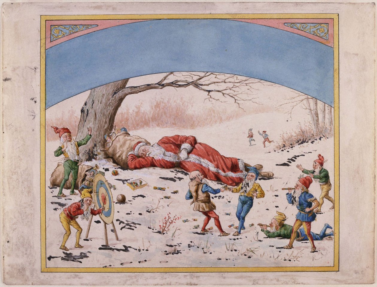 Sankt Nikolaus och hans alver av Randolph Caldecott