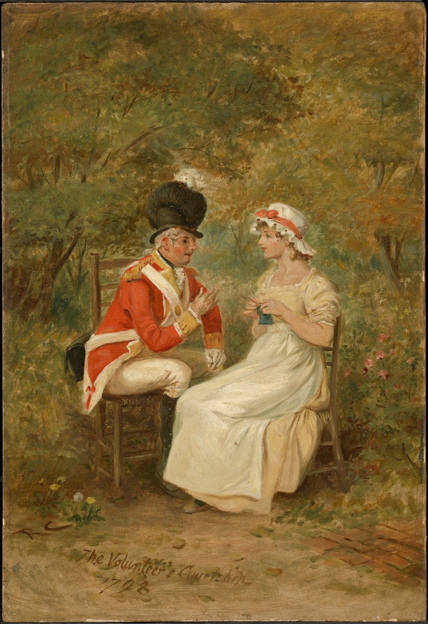 Frivilligsoldatens uppvaktning, 1798 av Randolph Caldecott
