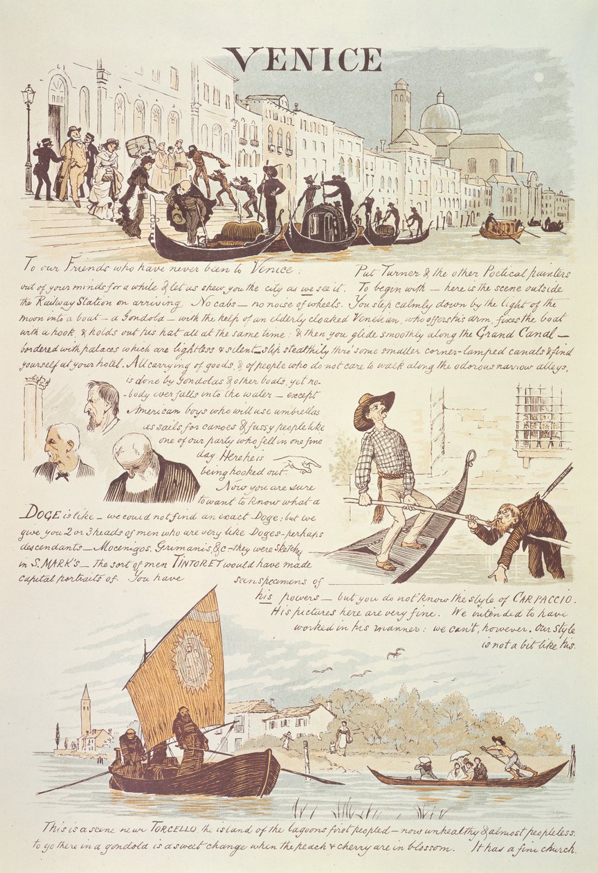 Venedig, med tecknade skisser av Randolph Caldecott