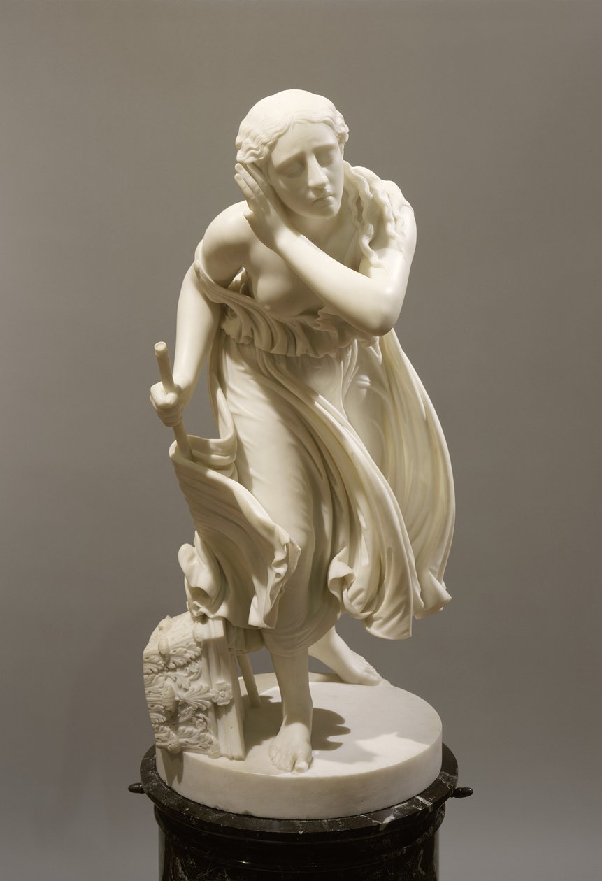 Nydia, The Blind Flower Girl of Pompeii, ca 1888 (marmor) av Randolph Rogers