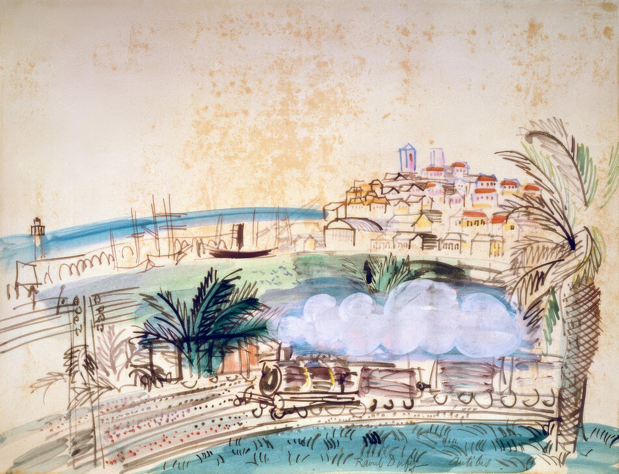 Antibes, Järnvägen av Raoul Dufy