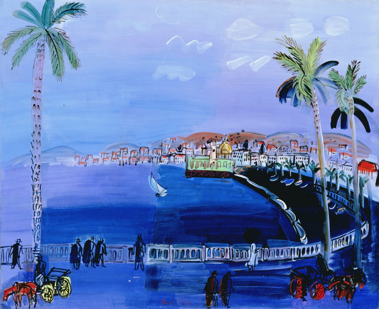 Baie des Anges, Nice, ca 1926 (olja på duk) av Raoul Dufy