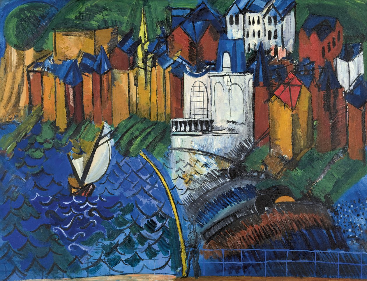 Blå orkestern; Orchestre bleu av Raoul Dufy