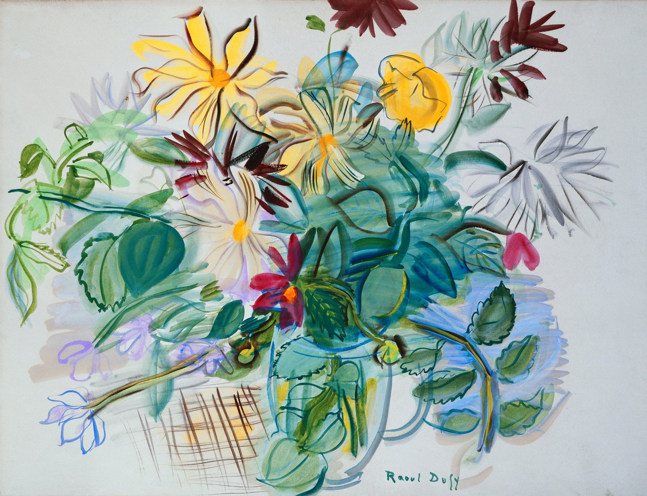 Bukett med blommor av Raoul Dufy