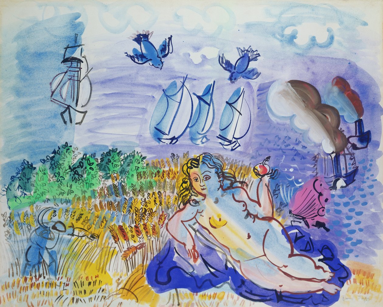 Ceres vid havet av Raoul Dufy