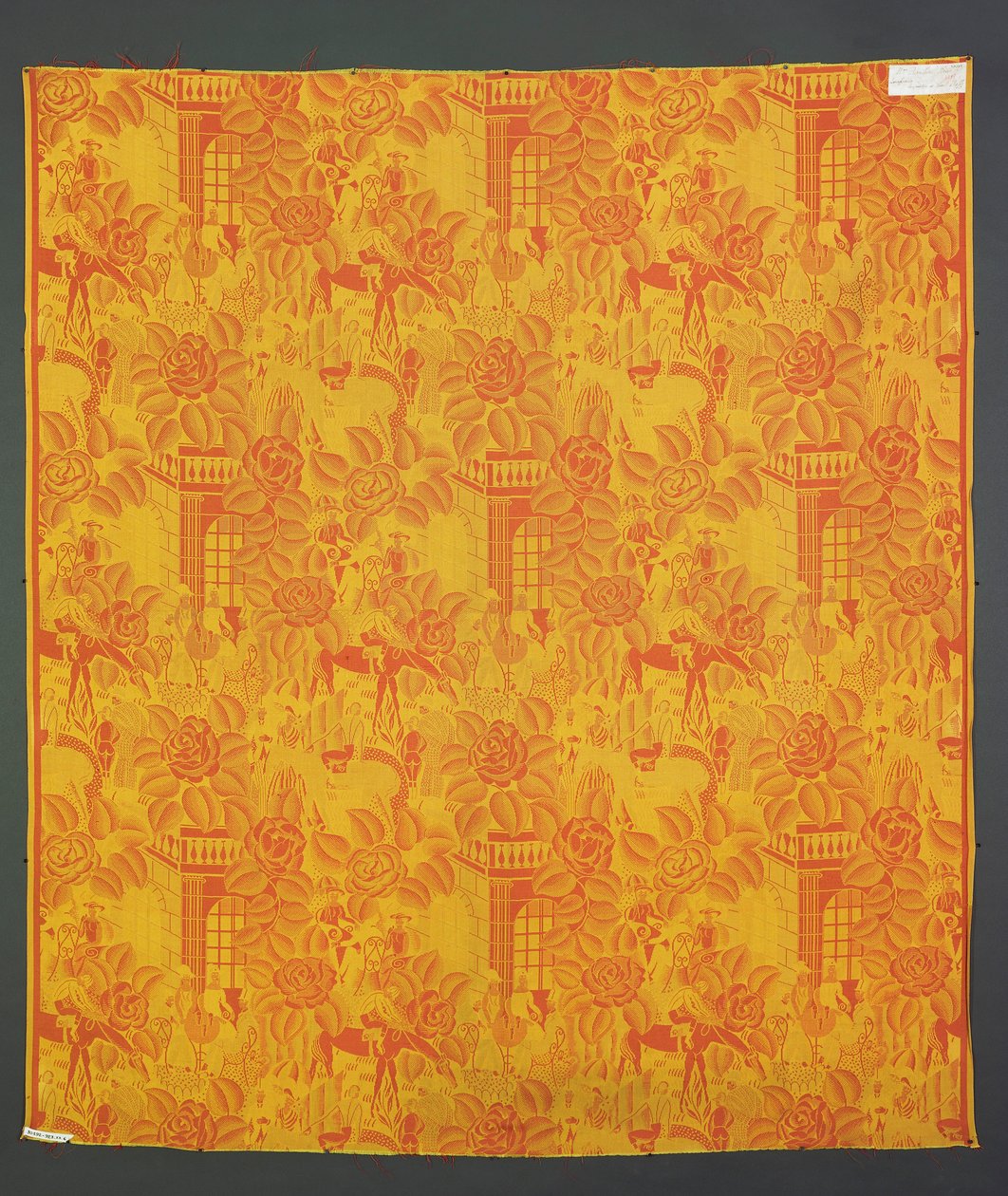 Tyg med design i jugendstil (textil) av Raoul Dufy