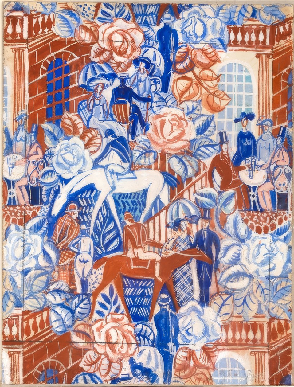 Eleganta kvinnor på Trifle av Raoul Dufy