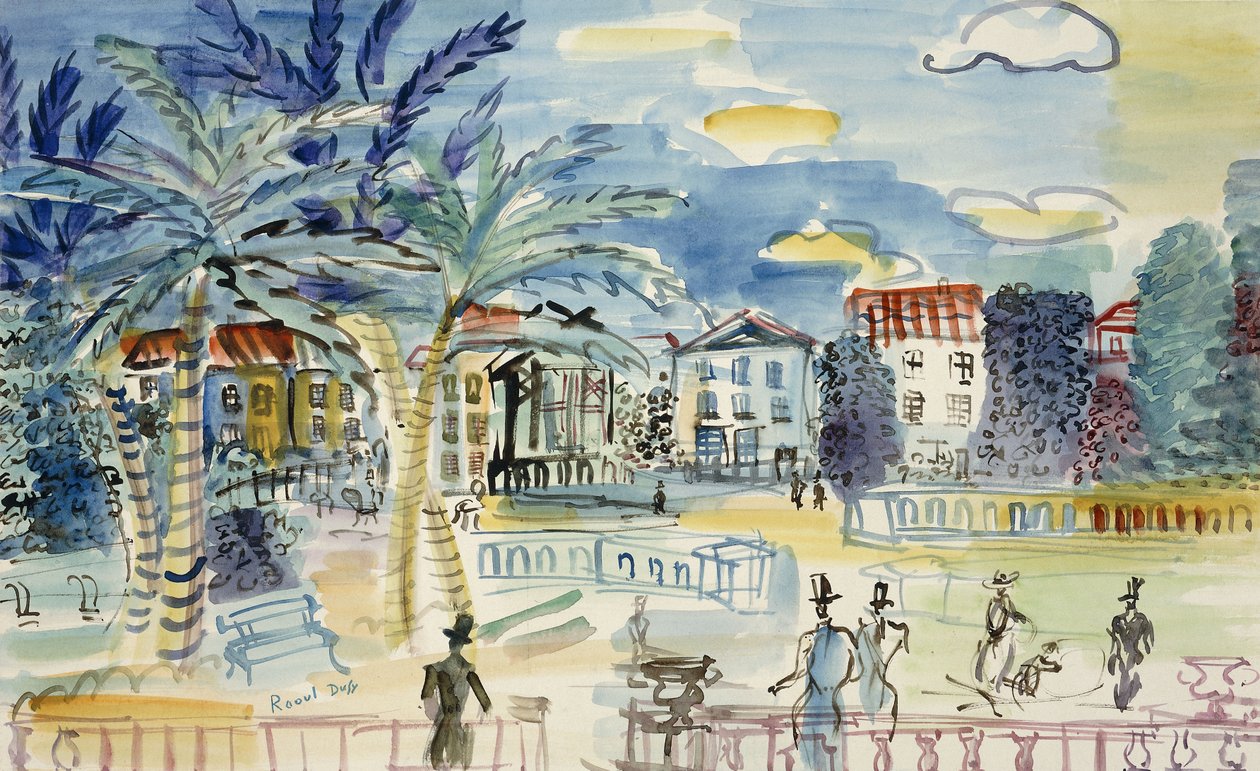 Eleganta i parken av Raoul Dufy