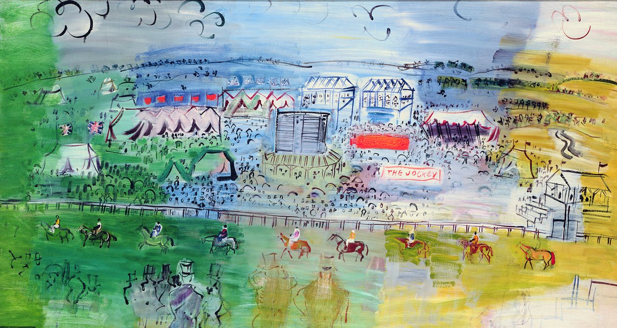 Epsom Races, ca 1934 (olja på duk) av Raoul Dufy