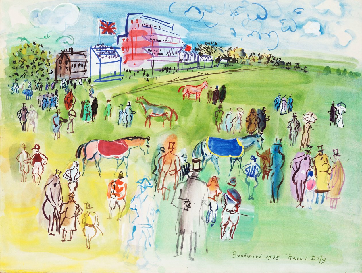 Goodwoods galoppbana av Raoul Dufy