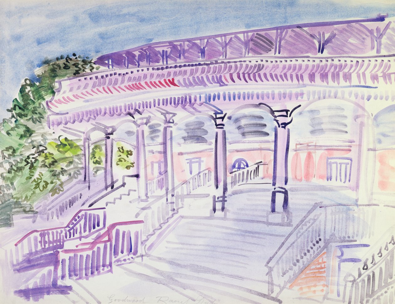 Goodwood, ca 1930 (akvarell på papper) av Raoul Dufy