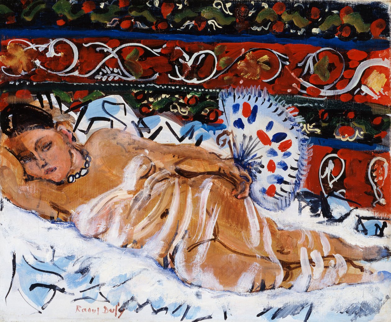 Hindu med fläkt av Raoul Dufy