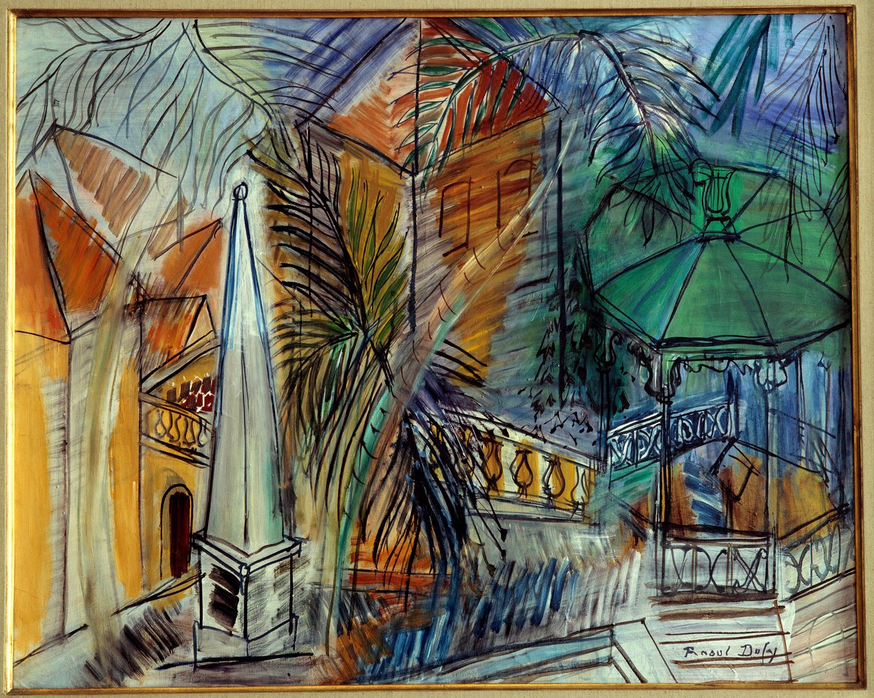 Jardin public a Hyeres av Raoul Dufy
