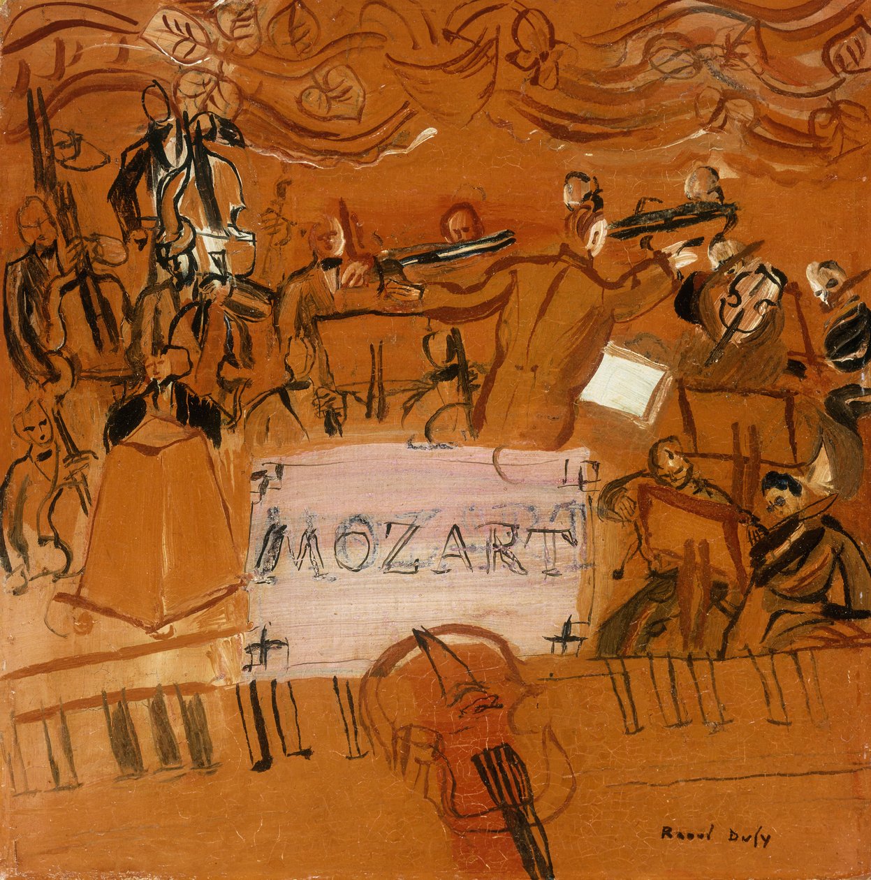 Orkestern har poängen av Raoul Dufy