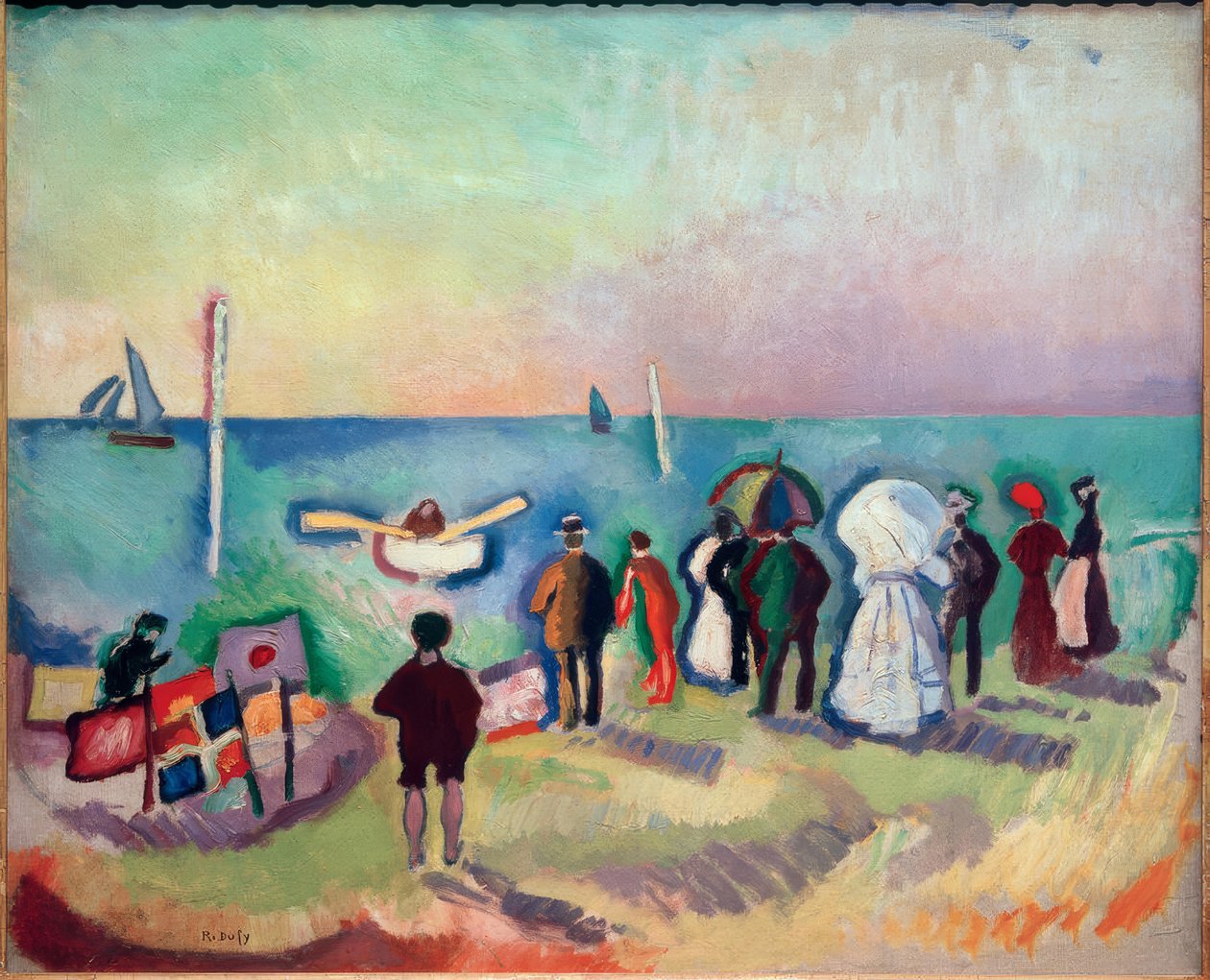 Sainte-Adresse strand av Raoul Dufy