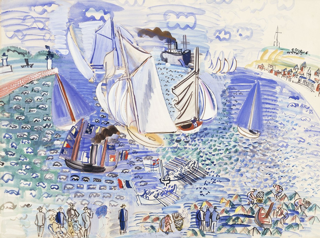 Den engelska eskaderns besök i Le Havre av Raoul Dufy