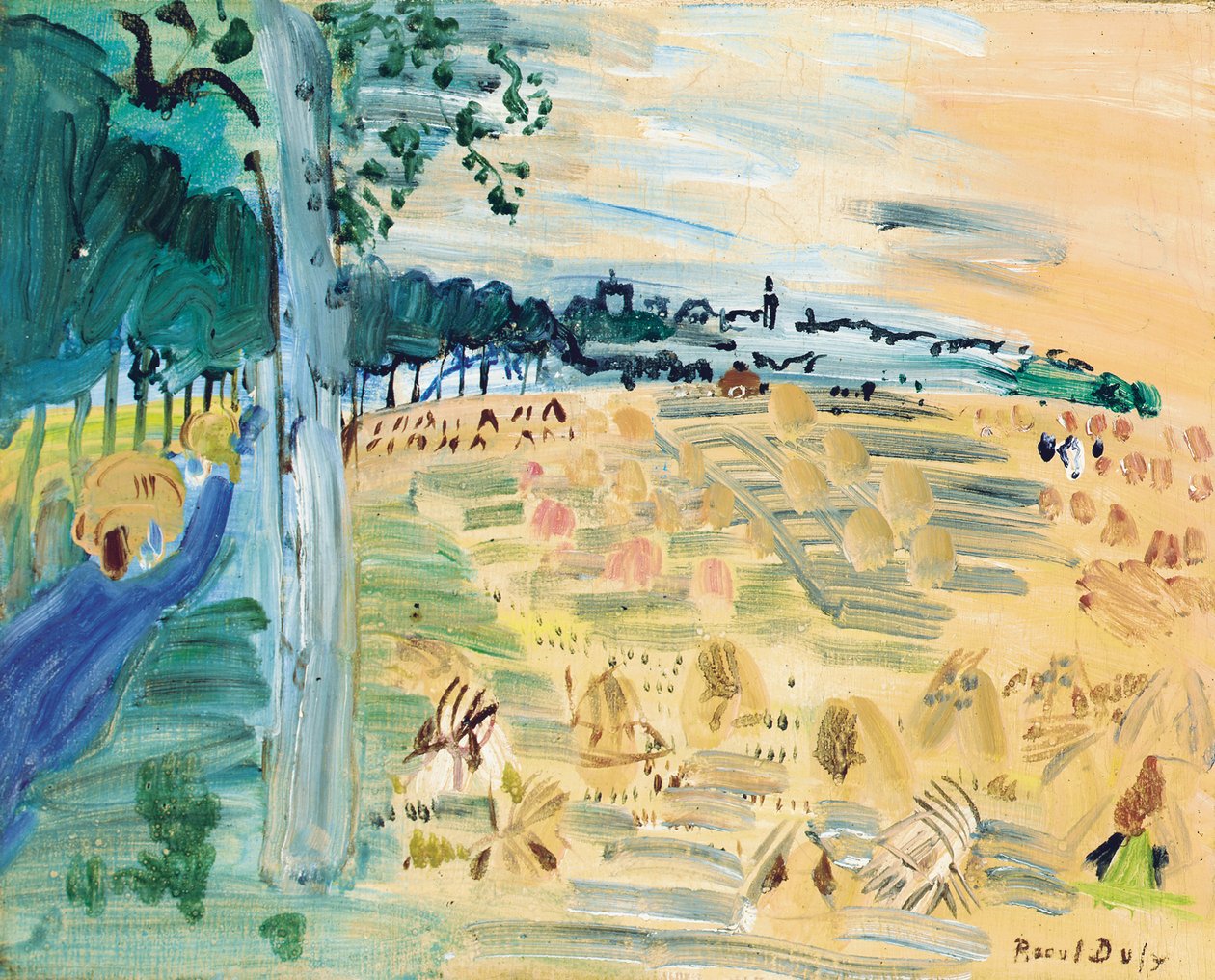 Langres, ca 1935 (olja på duk) av Raoul Dufy