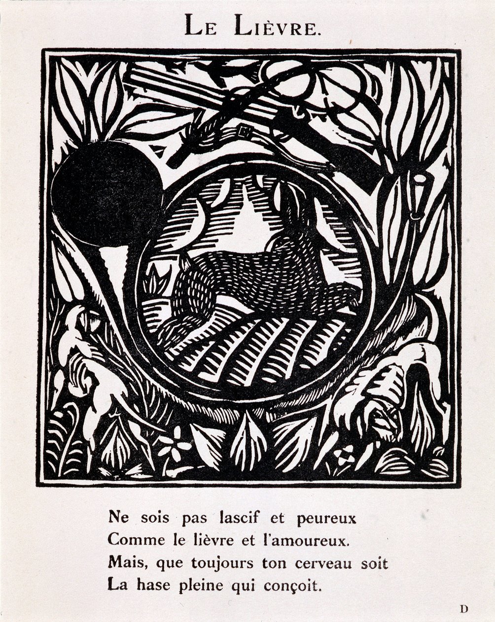 Le hare - i "Le Bestiaire ou cortège d