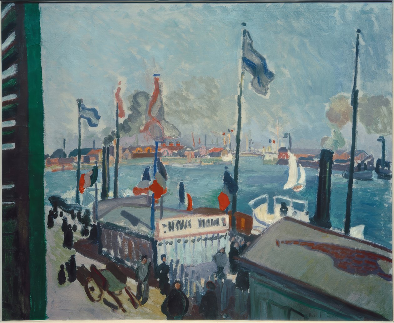 Hamnen i Le Havre av Raoul Dufy