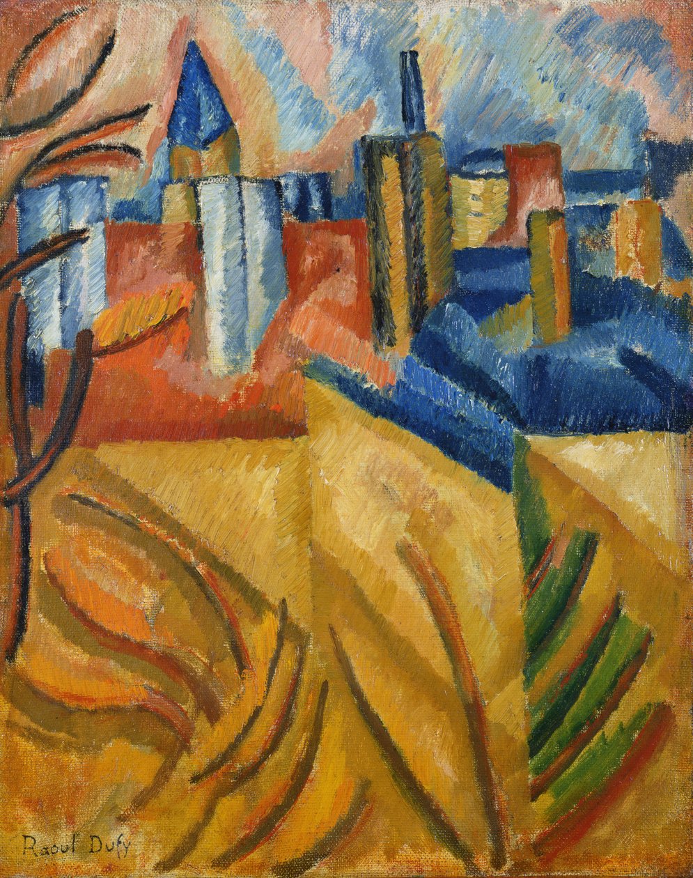 Taken sedda från Rue Seguier av Raoul Dufy