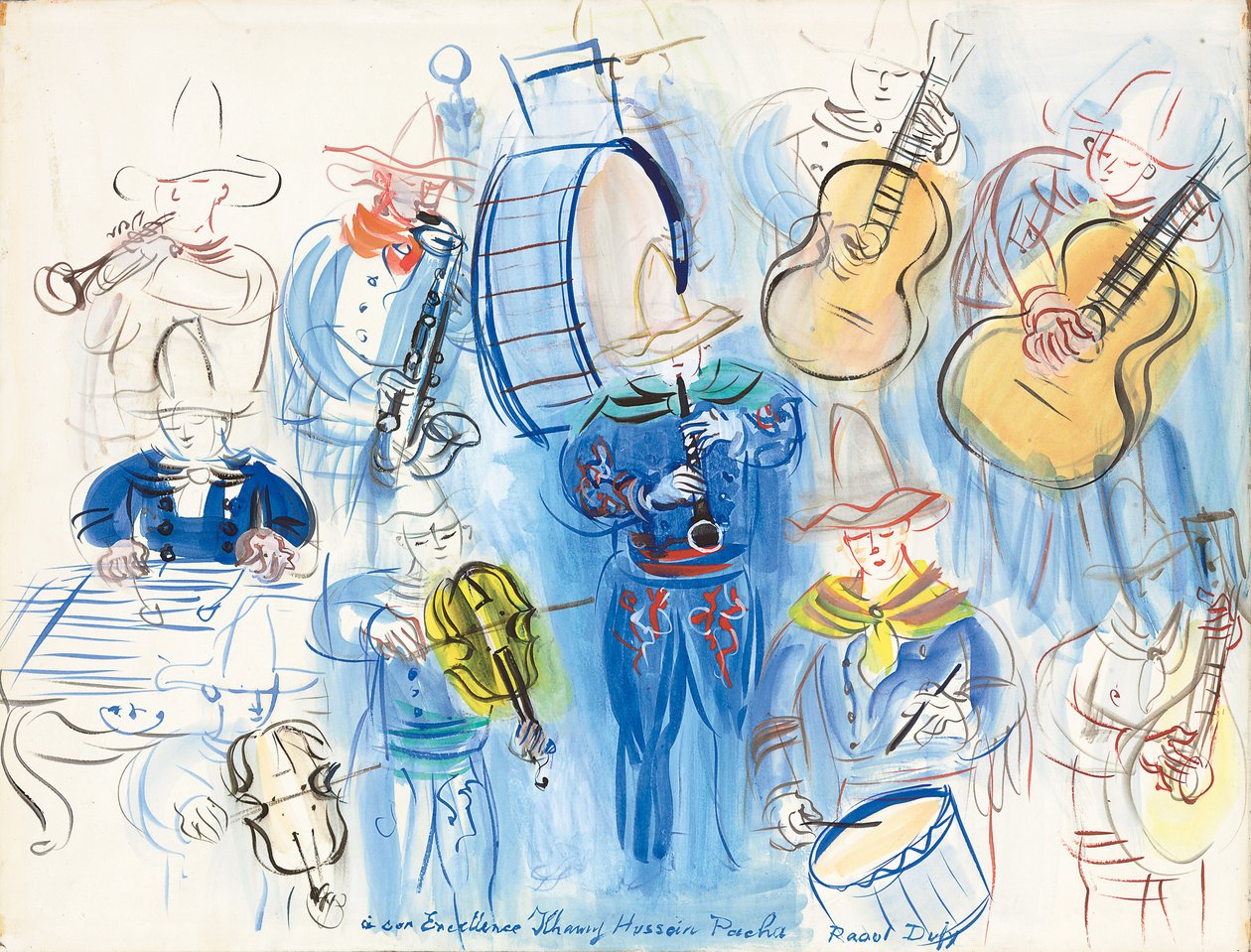 Mexikansk konsert; Le concert mexicain av Raoul Dufy