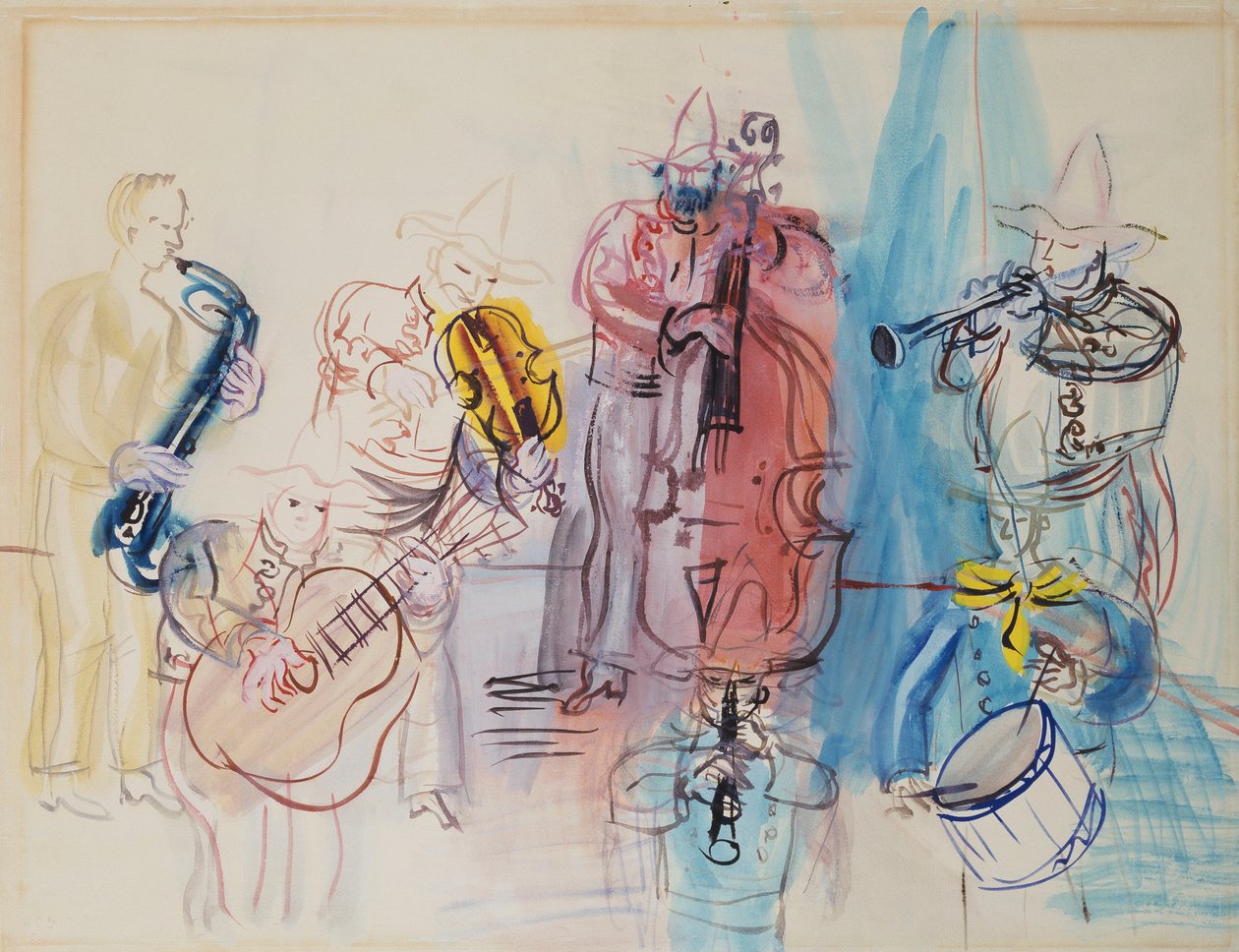 Mexikanska musiker av Raoul Dufy