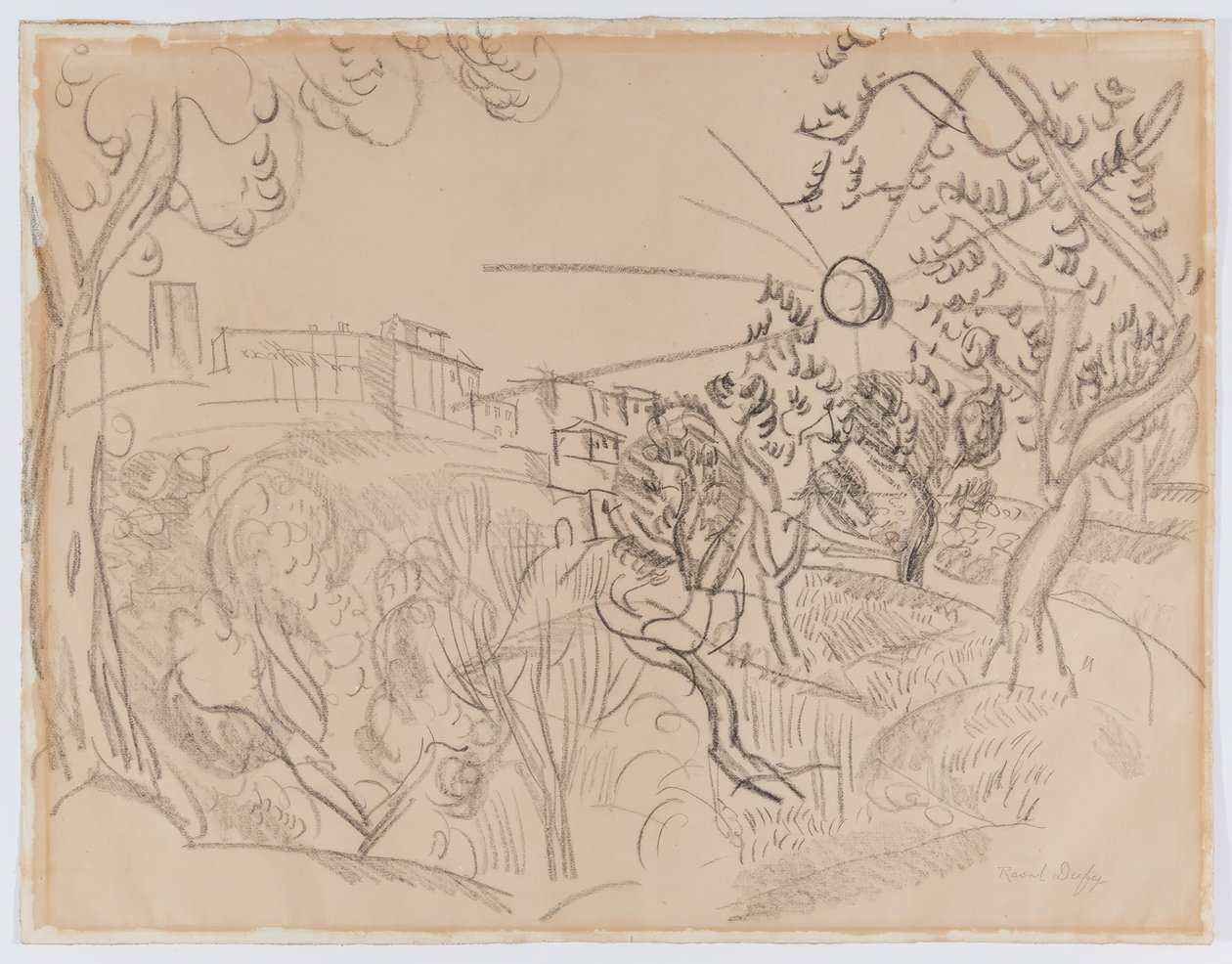 Olivträd i Provence av Raoul Dufy
