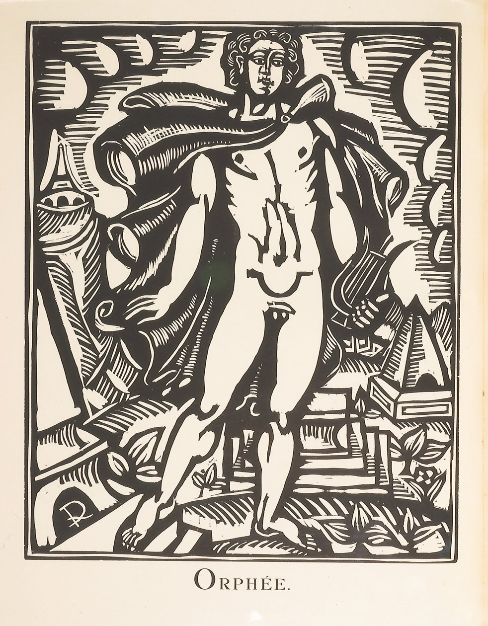 Orfeus, illustration från "Le Bestiaire ou Cortège d
