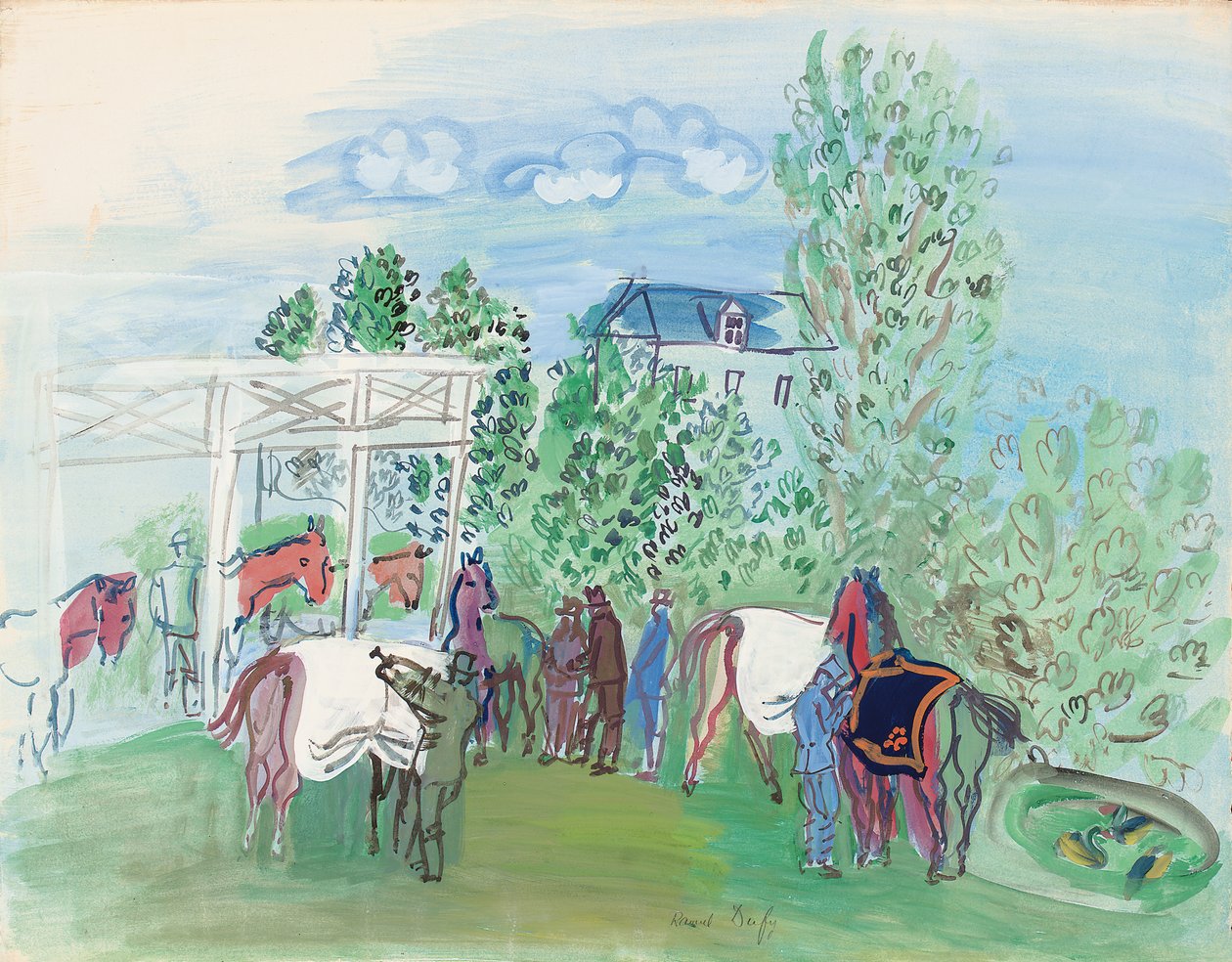 Paddock av Raoul Dufy