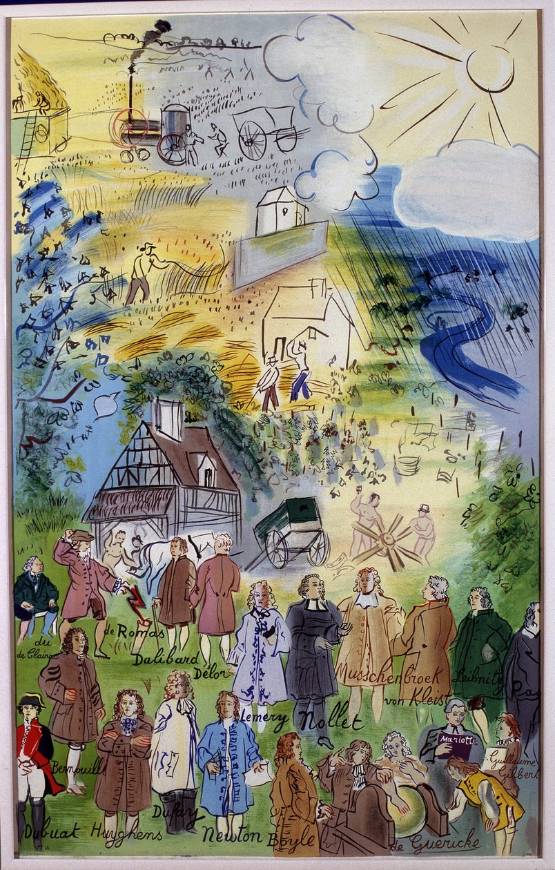 Målning "La Fee Electricite" av Raoul Dufy (1877 - 1953) av Raoul Dufy