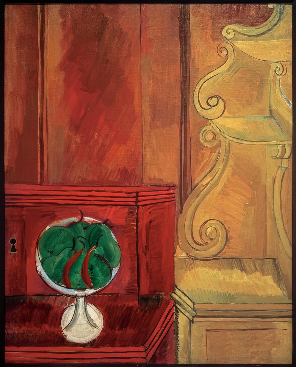 Päronkompott och konsol av Raoul Dufy