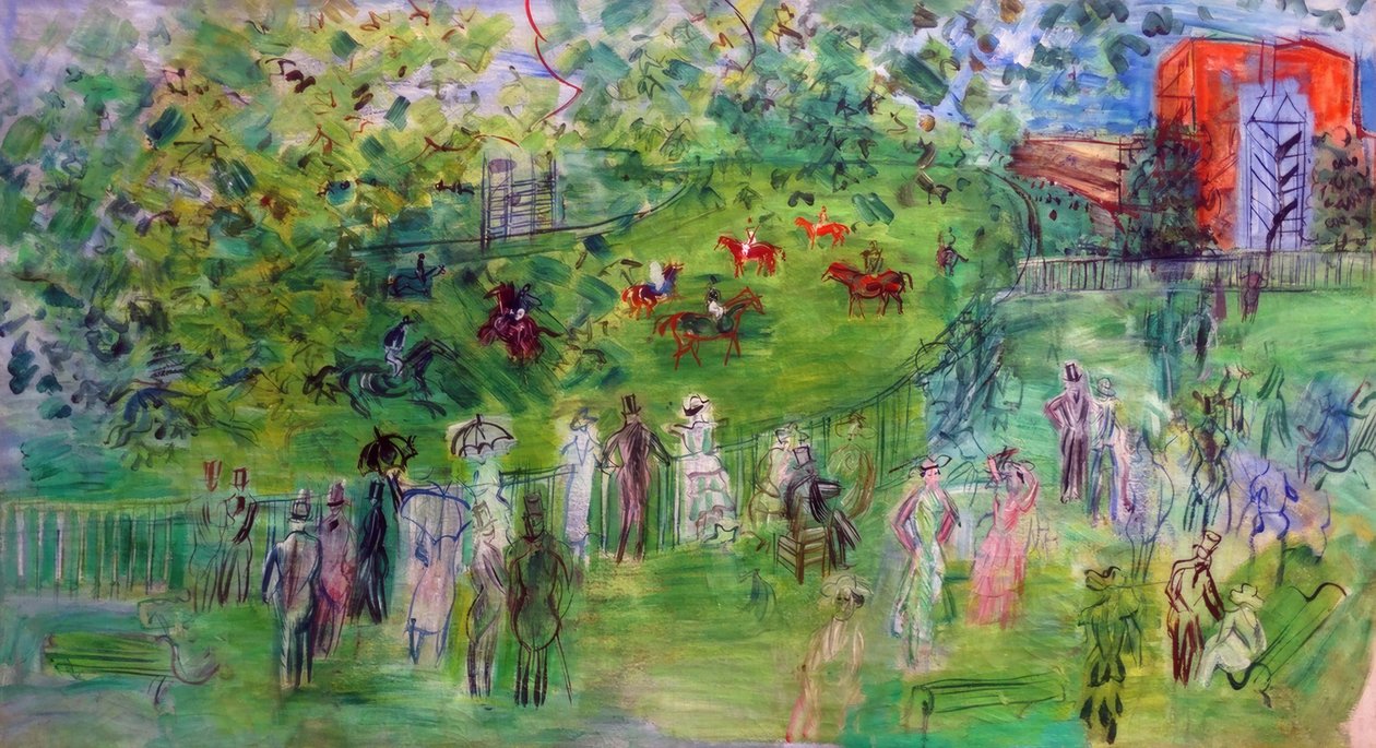 Travbanan vid Ascott av Raoul Dufy