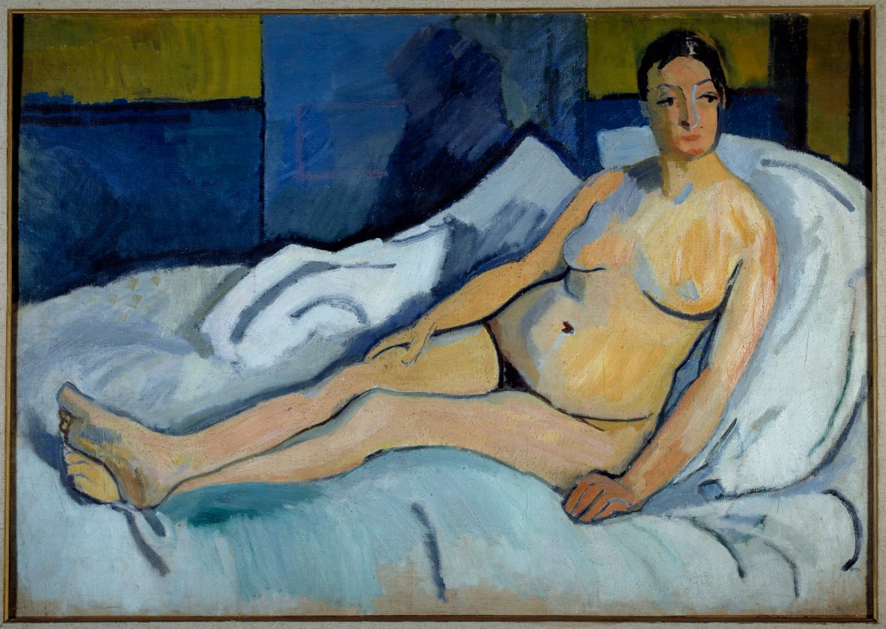 Liggande naken av Raoul Dufy