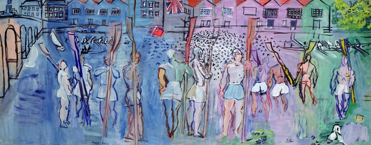 Regatta vid Henley, roddarna av Raoul Dufy