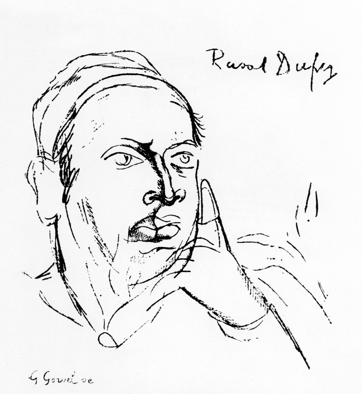 Remy de Gourmont (litografi) av Raoul Dufy