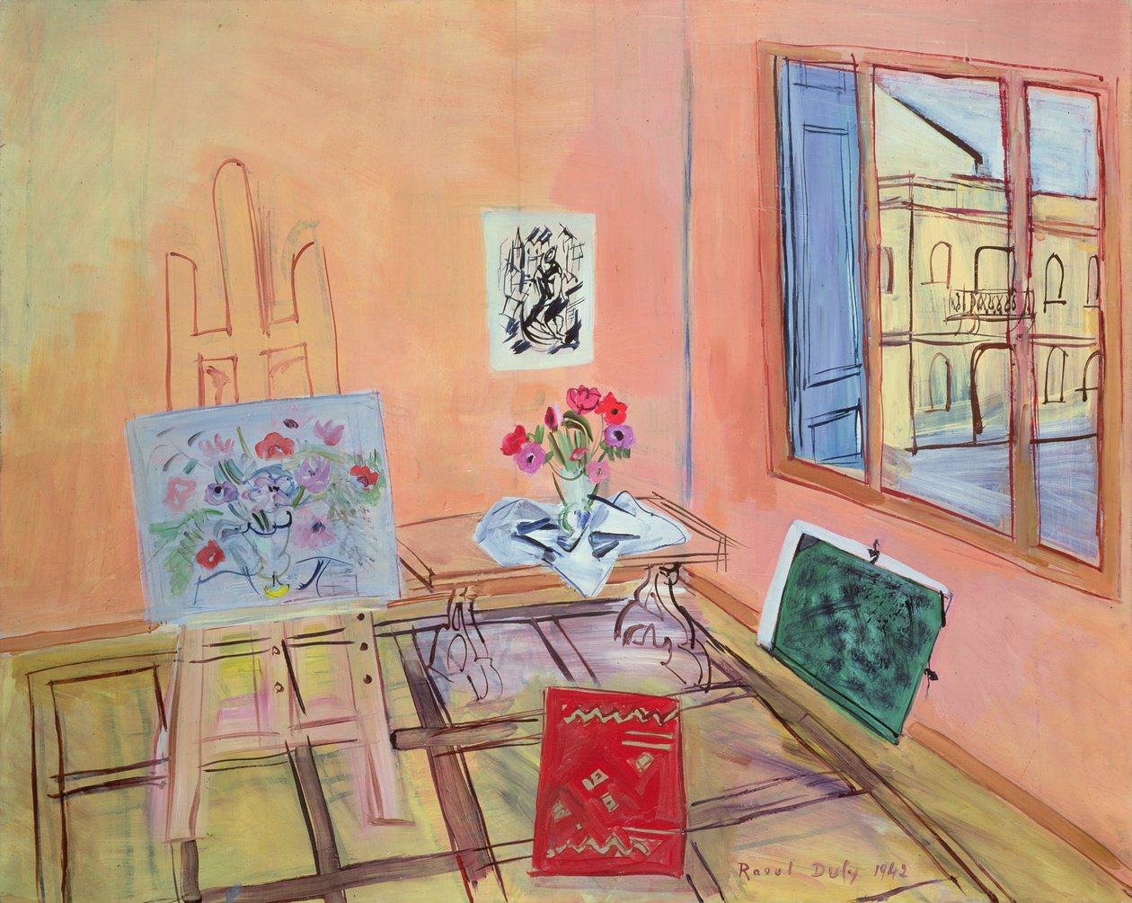 Studio med blommor av Raoul Dufy