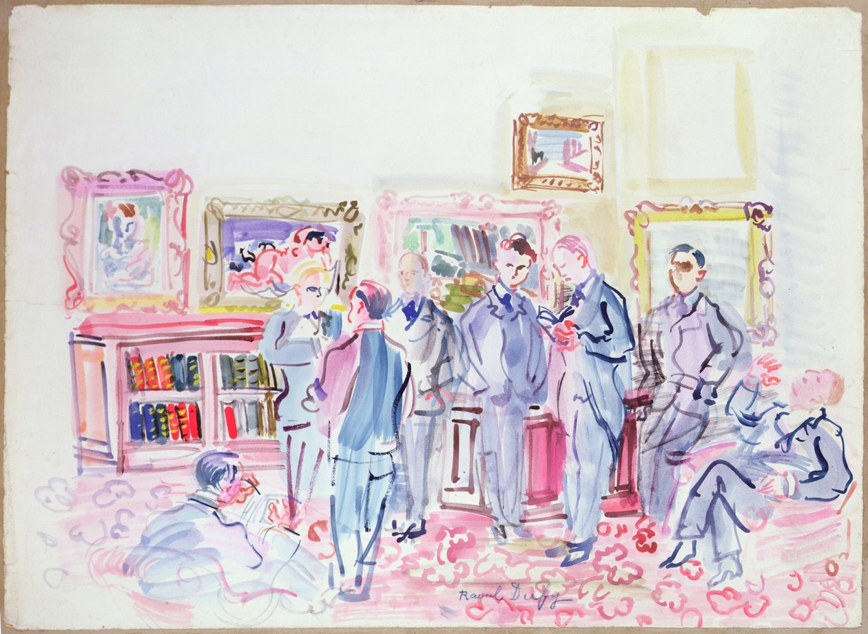 Konstamatörerna (akvarell) av Raoul Dufy