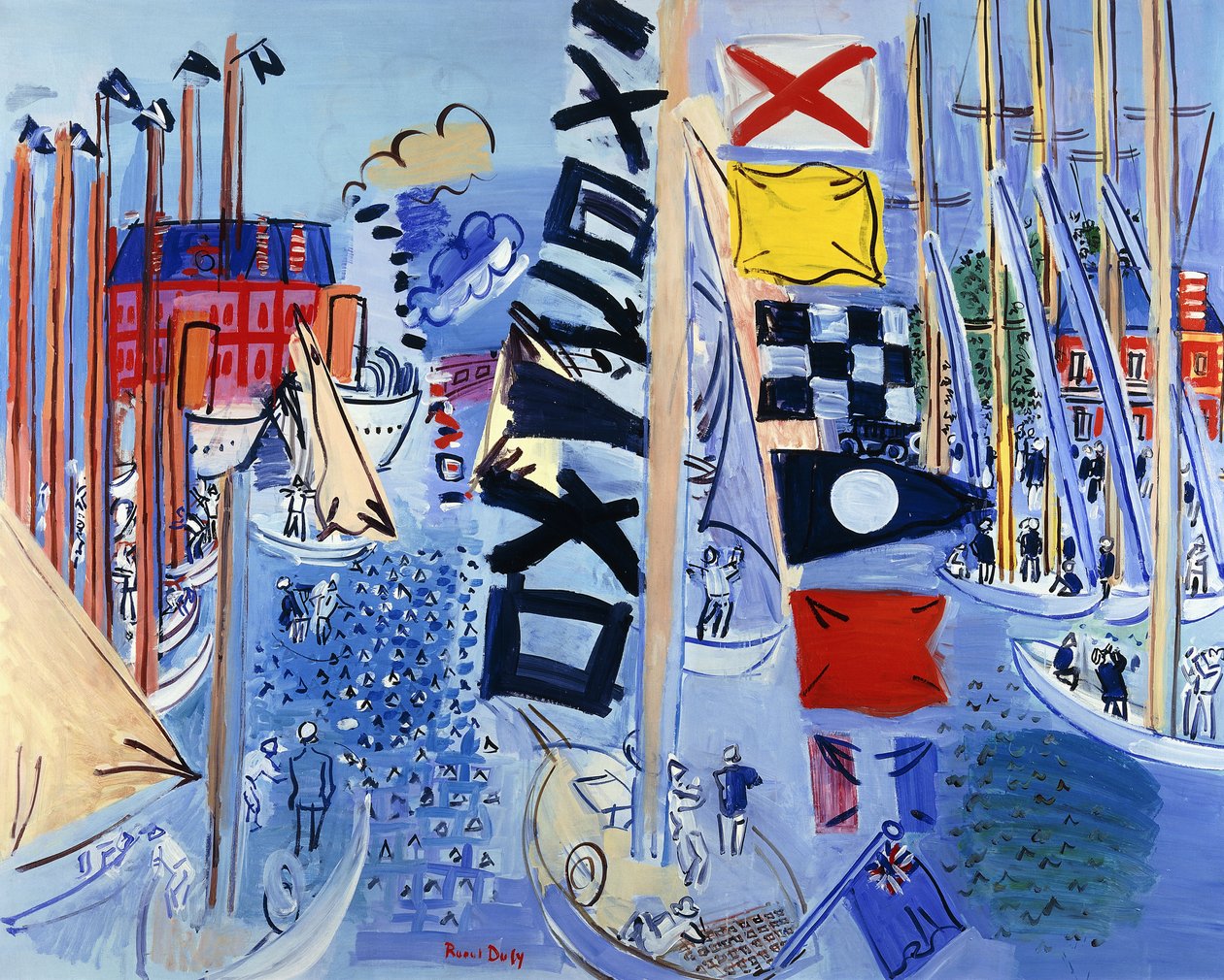 Bassängen; Le Bassin av Raoul Dufy