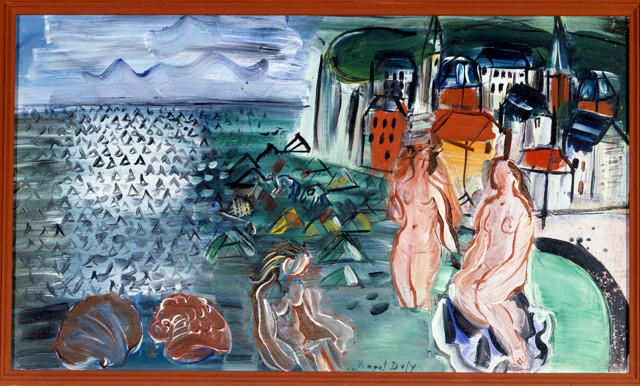 Sainte-Adresse-bukten (Sainte-Adresse), 1900-tal (olja på duk) av Raoul Dufy