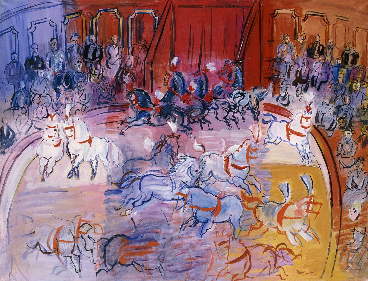 The Big Top, ca 1935 (olja på duk) av Raoul Dufy