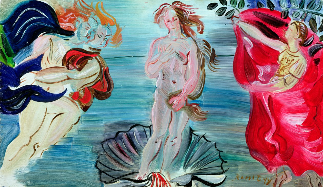 Venus födelse, ca 1940 (olja på pannå) av Raoul Dufy