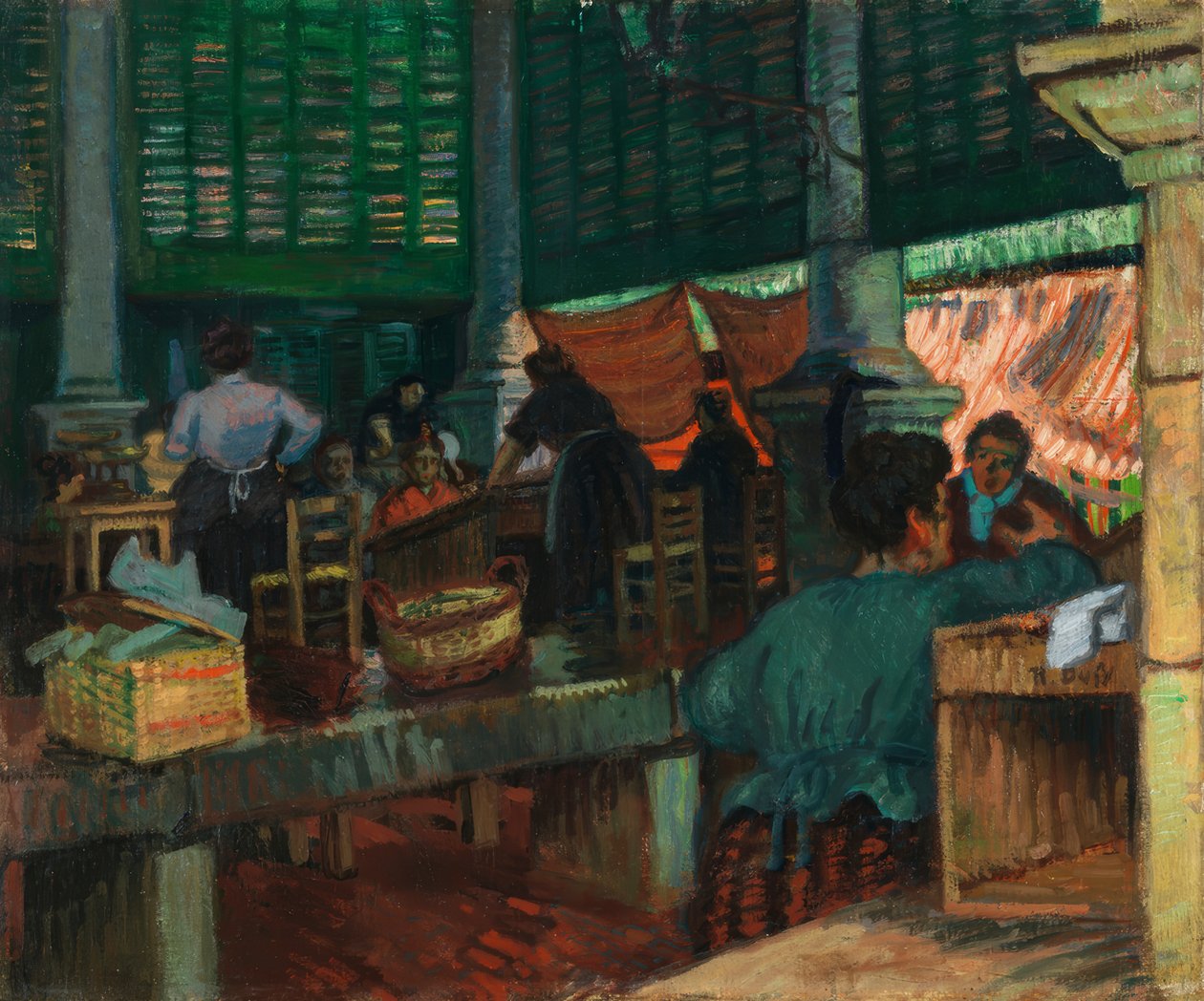 Fiskmarknaden, Marseille av Raoul Dufy