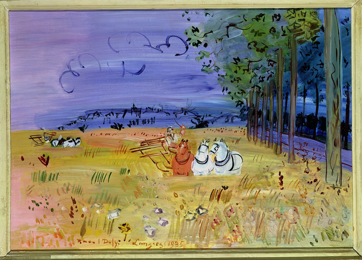 Skörden i Langres av Raoul Dufy