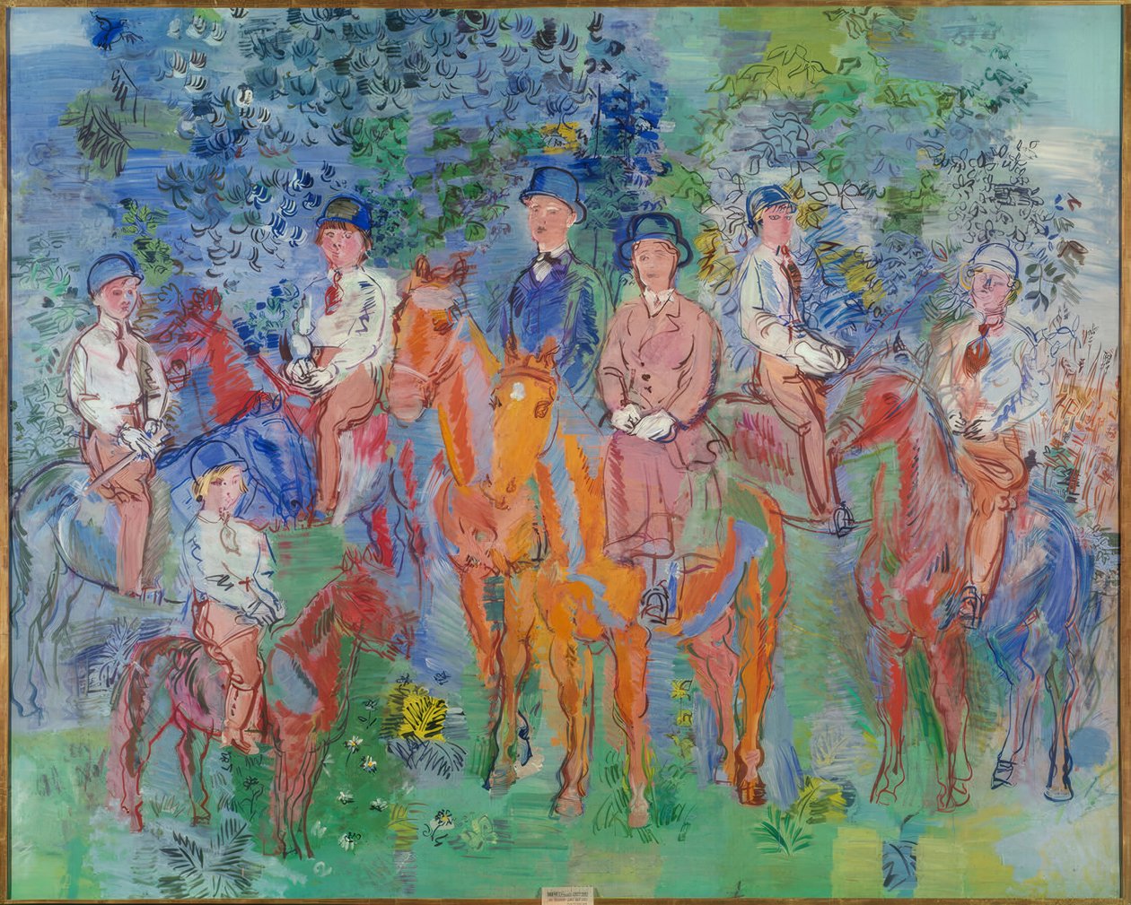 Ryttarna i skogen av Raoul Dufy