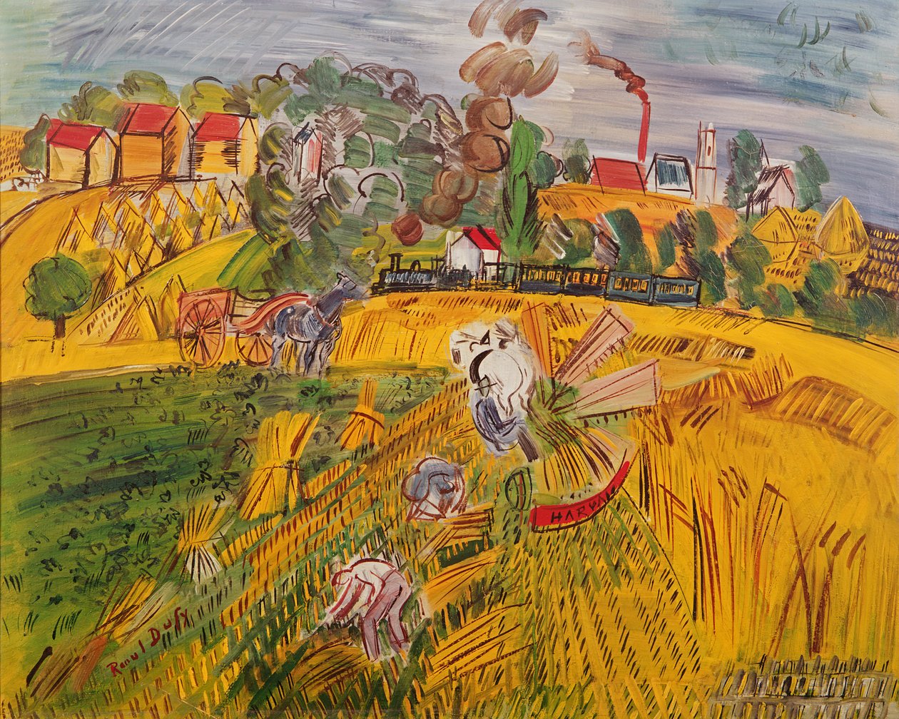 The House (olja på duk) av Raoul Dufy